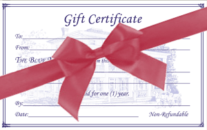 Blue Max B&B in Chesapeake City gift certificates available